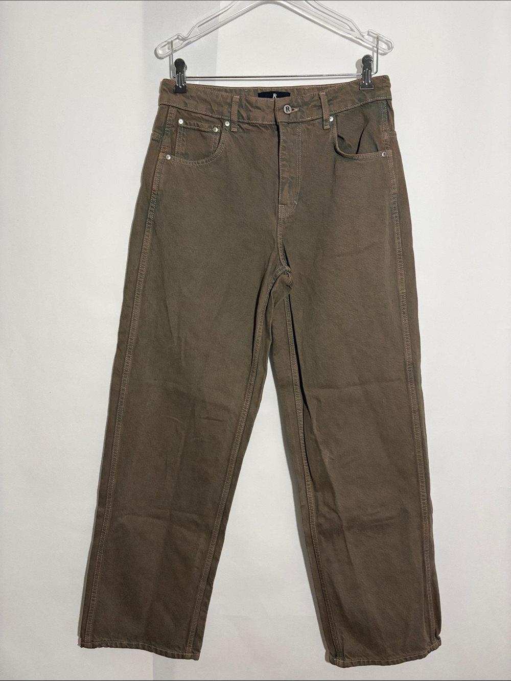 Represent Baggy Denim Jeans in Light Brown Bark Sandstorm Size 31